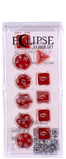 Ultra PRO: 11-Dice Set - Eclipse (Apple Red)