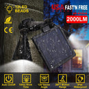Solar Lights Outdoor Solar Power Motion Sensor Spotlights 2000lm Security Lights w/ Dual Head 360¡ Rotatable IP44 Wall Lights Garden Garage Driveway