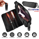 2 In 1 Hair Tools Travel Bag and Heat-resistant Mat Curling Iron Travel Case Hair Tool Pouch Holder Organizer for Curling Iron Straightener Hair Dryer