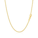 18k Yellow Gold Bead Chain 1.5mm (1.50 mm)