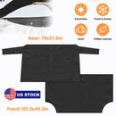 Magnetic Car Windshield Cover Front Rear Car Windshield Protector against Snow Sun Dirt Leaves Fit for All Cars Oxford Fabric Waterproof Heat-Resistan