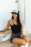 Black Spaghetti Strap Crop Tank