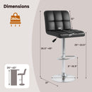 Set of 2 Square Swivel Adjustable