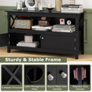 44 Inch Wooden Storage Cabinet TV Stand