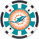 Miami Dolphins 100 Piece Poker Chips