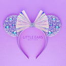 Blue Iridescent Sparkle Mickey Ears