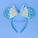 Blue Iridescent Sparkle Mickey Ears