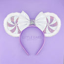 Blue Candycane Mickey Ears