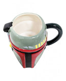 Boba Fett Mandalorian Helmet (Star Wars) Ceramic Sculpted Mug 20oz.