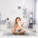 Fluffy Bedroom Rug 4Õ x 2.6Õ Anti-Skid Shaggy Area Rug Decorative Floor Carpet Mat for Nursery Bedroom Living Room