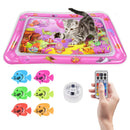 Cat Water Mat with Floating Fish & LED Lights