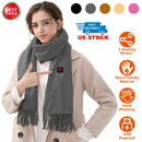 Electric Heated Winter Scarf USB Heating Neck Wrap Unisex Heated Neck Shawl Soft Warm Scarves 3 Heating Modes for Outdoor Cycling Skiing Skating