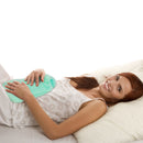 2L Hot Water Bottle w/ Plush Cover Classic Natural Rubber Hot Water Bag Feet WarmerÊFor Pain Relief Hot Compress Heat Therapy Warm Neck Shoulders