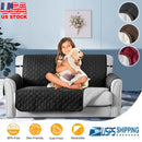 Reversible Sofa Cover Chair Loveseat Couch Slipcover Microfiber Cushion Furniture Protector Shield Water-Resistant w/ Elastic Strap for Kids Pet Dog C