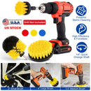 3Pcs/Set Drill Brush Power Scrubber Cleaning Brush for Car Carpet Wall Tile Tub Cleaner Combo