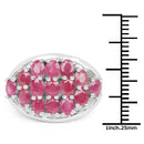 3.00 Carat Genuine Ruby .925 Sterling Silver Ring