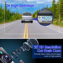 2K HD Front Dash Cam For Car With IPS Screen Night Vision Loop Recording Included 32G Storage Card 140¡ Wide Angle WiFi App Control Front Dashcam