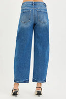 RISEN Slouchy Cropped Barrel Jeans