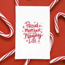Naughty List Christmas Towel | Tea Towel | Kitchen Tea Towel