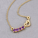 0.24 Carat Genuine Amethyst .925 Sterling Silver Necklace