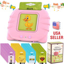 224 Words Kid Flash Talking Cards 112 Card Electronic Cognitive Audio Toddler Reading Machine Animal Shape Color Repeated Learning Cards English For C