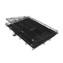 30inches Dogs Crate Folding Metal Pets Crates Double Door Puppy Cage Easy Set Up