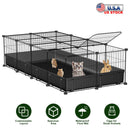 Guinea Pig Cage 47x24x12" with 20 Panels & Waterproof Mat
