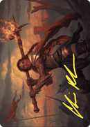Imodane, the Pyrohammer // Imodane, the Pyrohammer (AWOE-018) - Wilds of Eldraine Art Series (Borderless) Foil