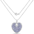 6.17 Carat Genuine Tanzanite .925 Sterling Silver Pendant