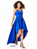 B Darlin Juniors High-Low Dress ,Royal Blue, Size 1/2