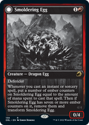 Smoldering Egg // Ashmouth Dragon (DBL-159) - Innistrad: Double Feature: (Double Faced Transform)