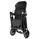 2-in-1 Foldable Pushchair Newborn Infant Baby Stroller-Black