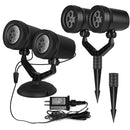 Christmas Snowflake Projector Light – Dual-Head LED, IP44 Waterproof