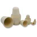 Set of 6 Unfinished Wooden Nesting Dolls DIY Craft Blanks for Painting 5.5 Inches