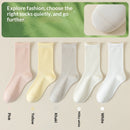 Springsummer Mid-calf Socks For Women Made Of Silk