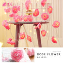 40 LEDs Rose Flower String Lights 10ft/3m Battery Operated Decorative Lights for Anniversary Valentine\'s Wedding Bedroom