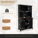 Wood Buffet Hutch Cabinet with 3 Large Drawers
