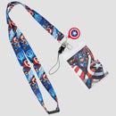 Captain America (Marvel) Avengers Double-Sided Breakaway Lanyard