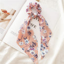 Long Flower Ribbon Headdress