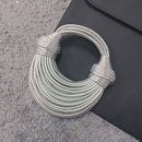 Instafamous Metal Noodles Underarm Bag Fashion Shiny Surface