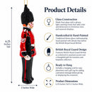 British Royal Guard British Glass Christmas Ornament