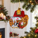 Timeless Noah's Ark Glass Christmas Ornament
