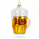 Frothy Beer Mug Glass Christmas Ornament