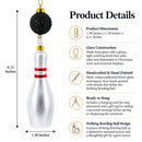 Striking Bowling Ball Glass Christmas Ornament