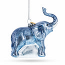 Elephant Glass Christmas Ornament