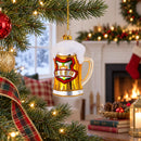 Frothy Beer Stein Glass Christmas Ornament