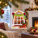 Winter Wonderland Toy House Glass Christmas Ornament