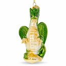 Flying Dragon Glass Christmas Ornament