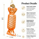 Hard Candy Glass Christmas Ornament