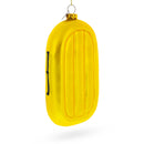 Sunny Yellow Rubber Boat Glass Christmas Ornament